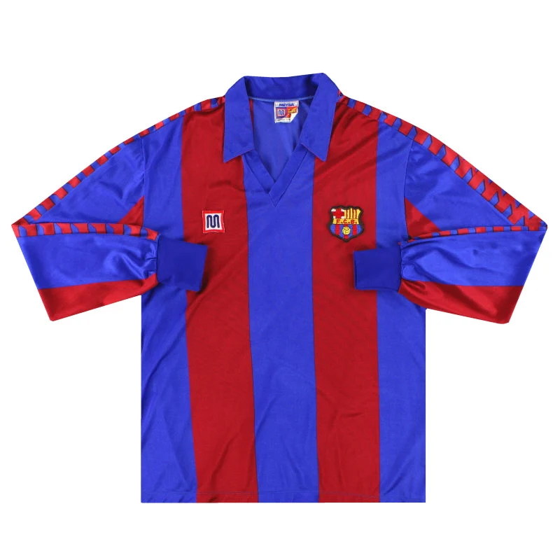 1982-89 Barcelona Meyba Home Shirt L/S *Mint*