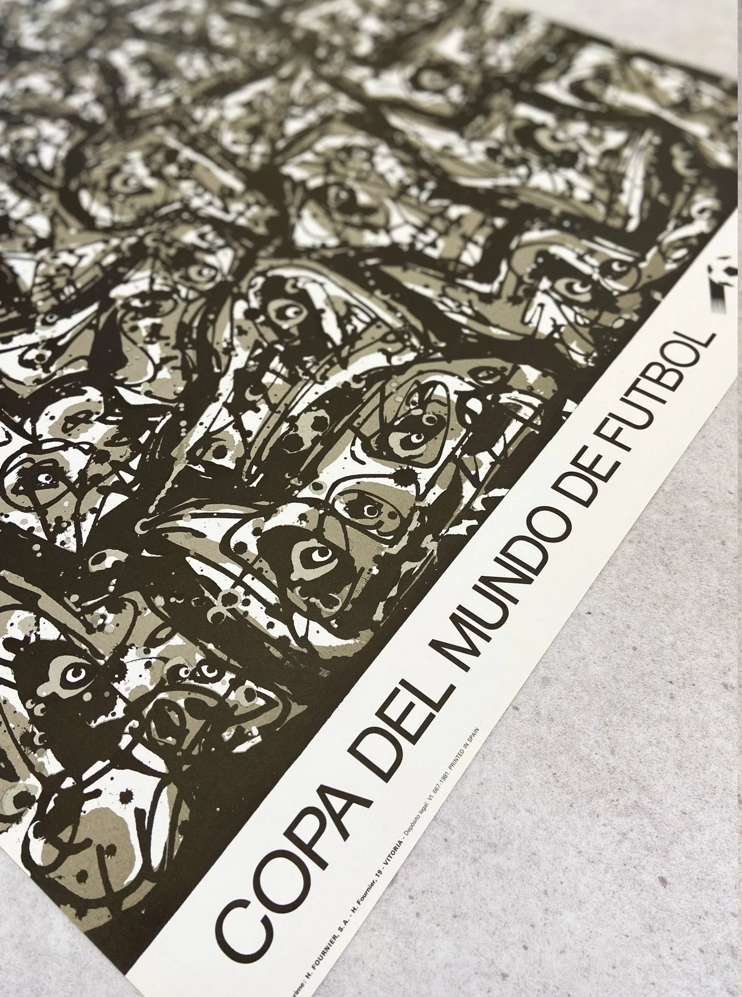 1982 Sevilla Copa Del Mundo De Futbol Espana Original Print - Image 3