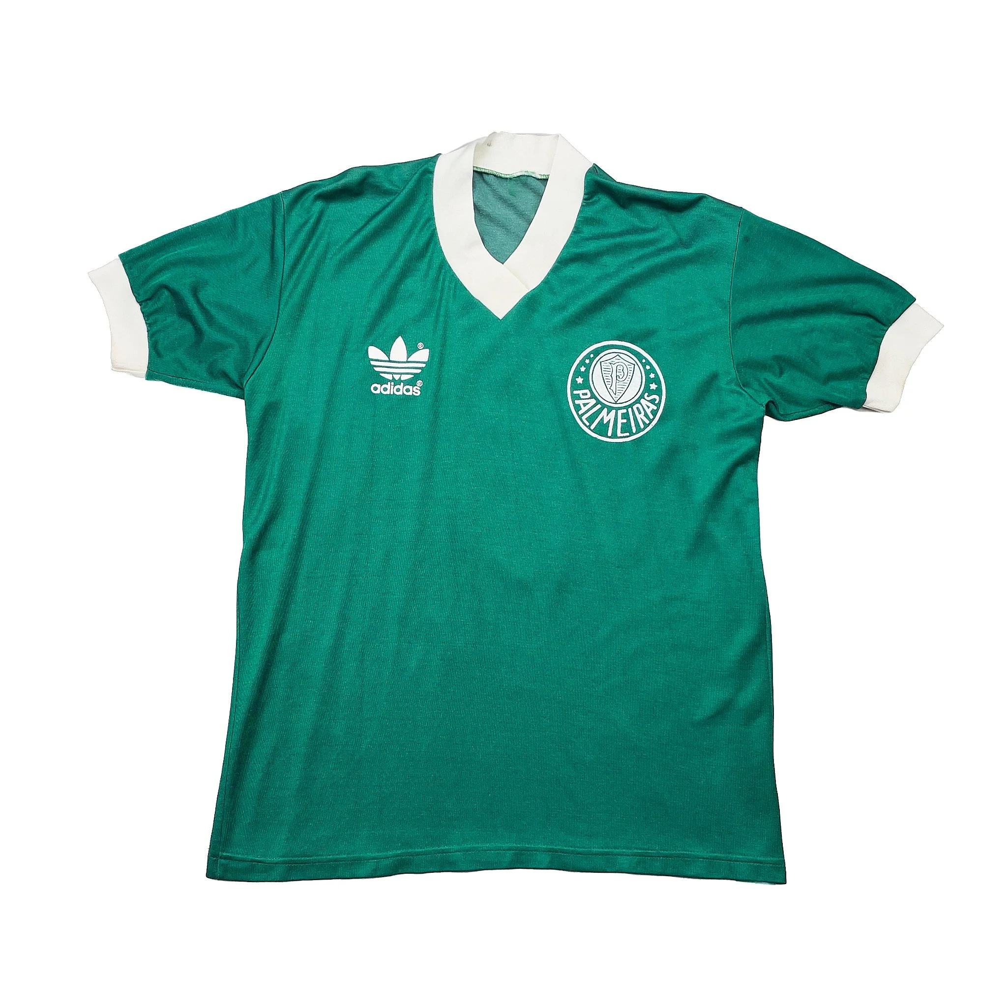 1985/87 Palmeiras #7 Home Shirt (M) Adidas - Image 5