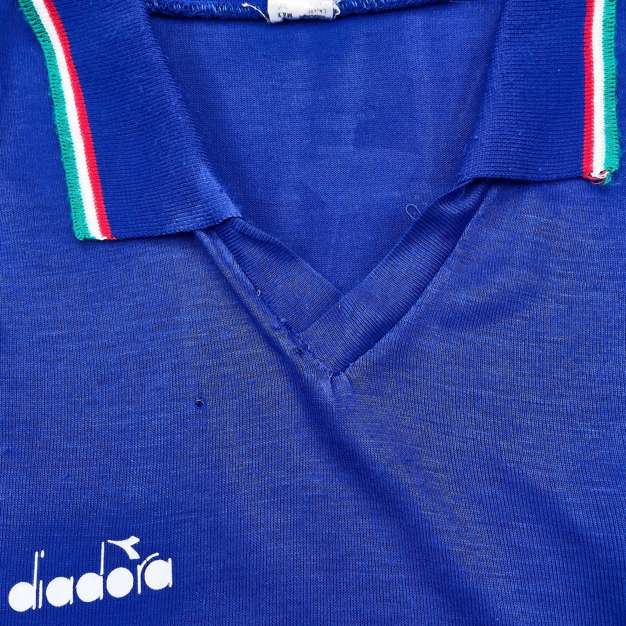 1986/91 Italy Home Shirt (L) Diadora - Image 3