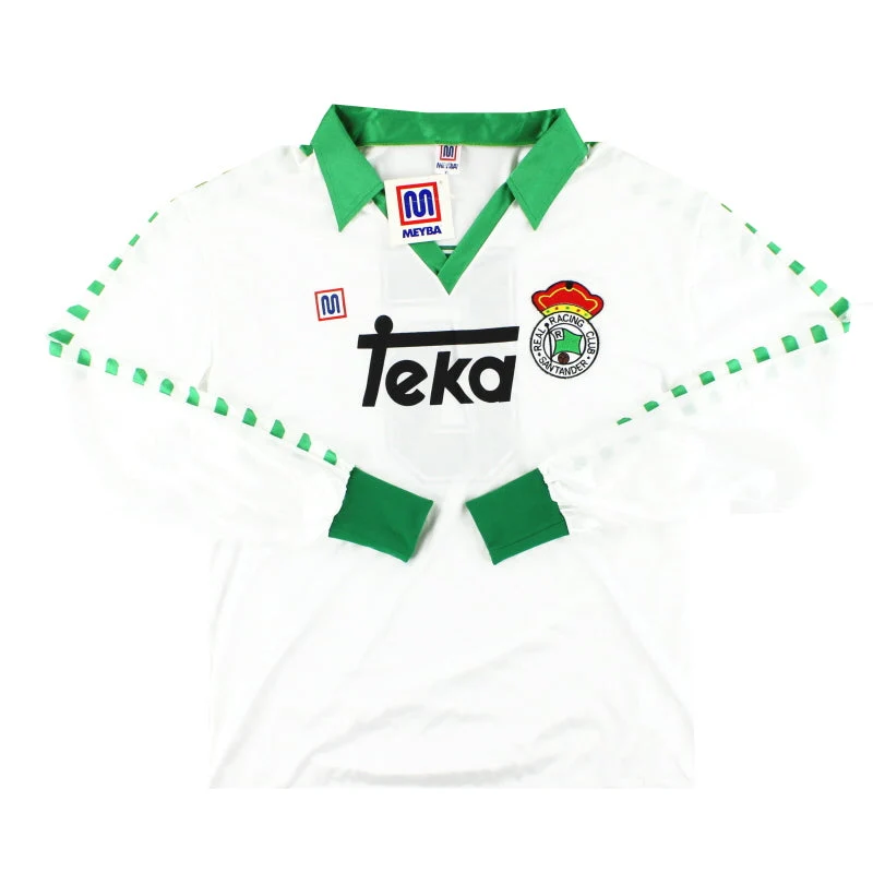 1987-88 Racing Santander Player Issue Home Shirt #5 L/S *w/tags* XL