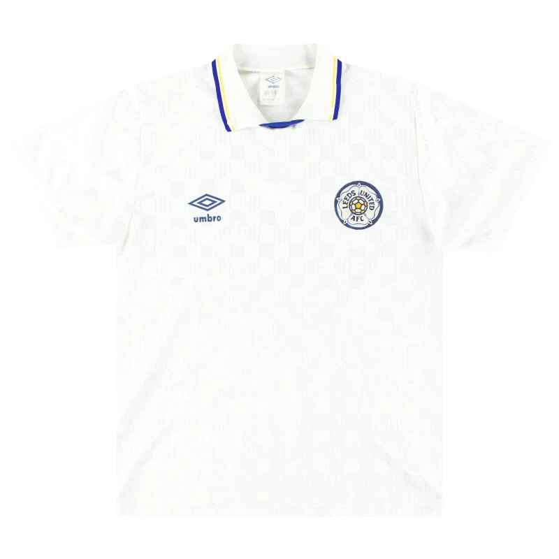 1988-90 Leeds Umbro Home Shirt S