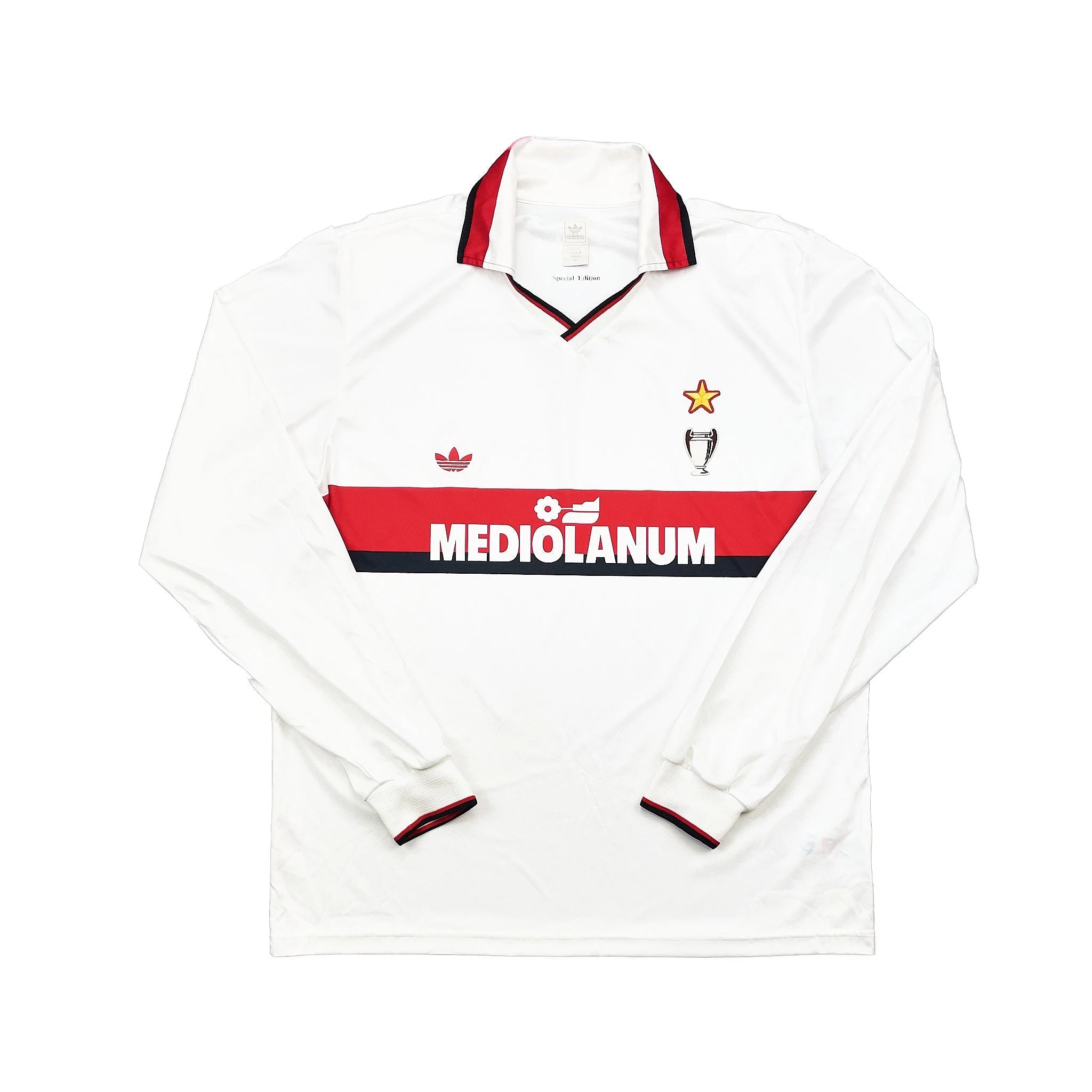 1990/91 AC Milan Adidas Originals L/S Away Shirt (XL)