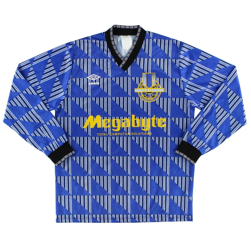 1990-91 Sliema Wanderers Umbro Home Shirt L/S S