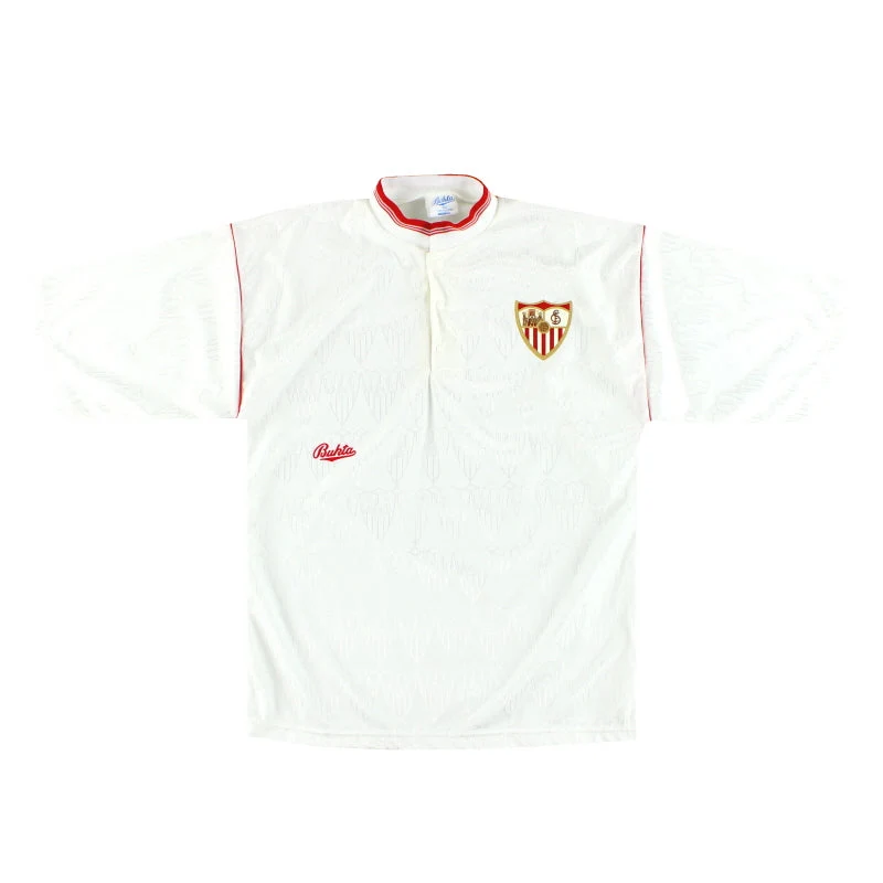 1990-92 Sevilla Bukta Home Shirt M
