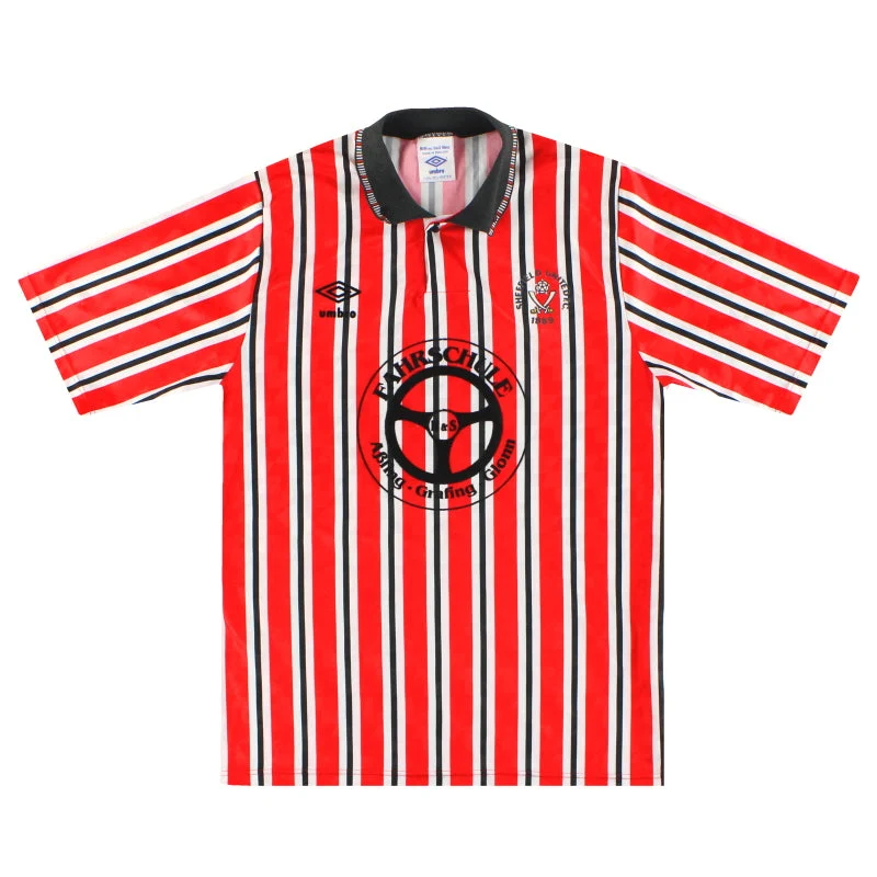 1990-92 Sheffield United Umbro Home Shirt #5 S