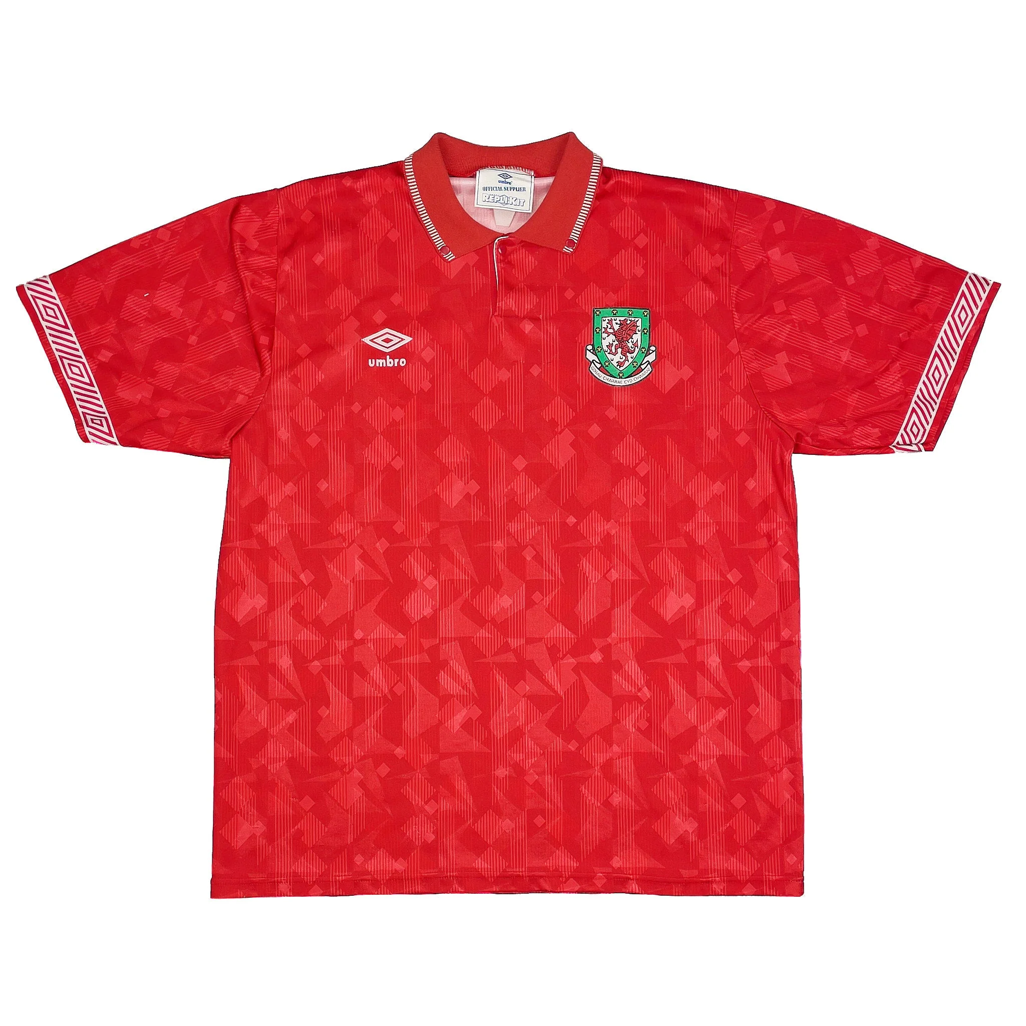 1990/92 Wales Home Shirt (L) Umbro - Image 3