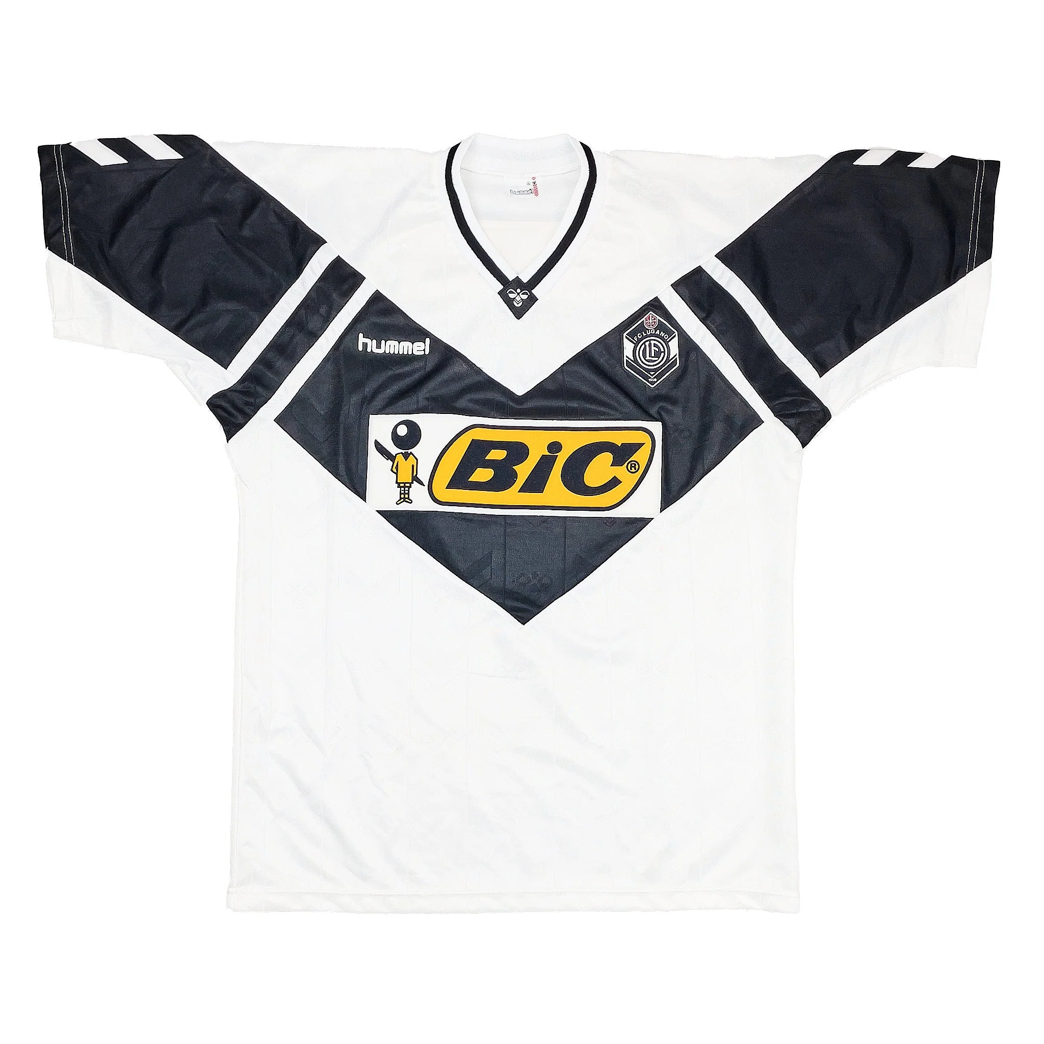 1990/93 FC Lugano *Mint* Home Shirt (XL) Hummel - Image 3