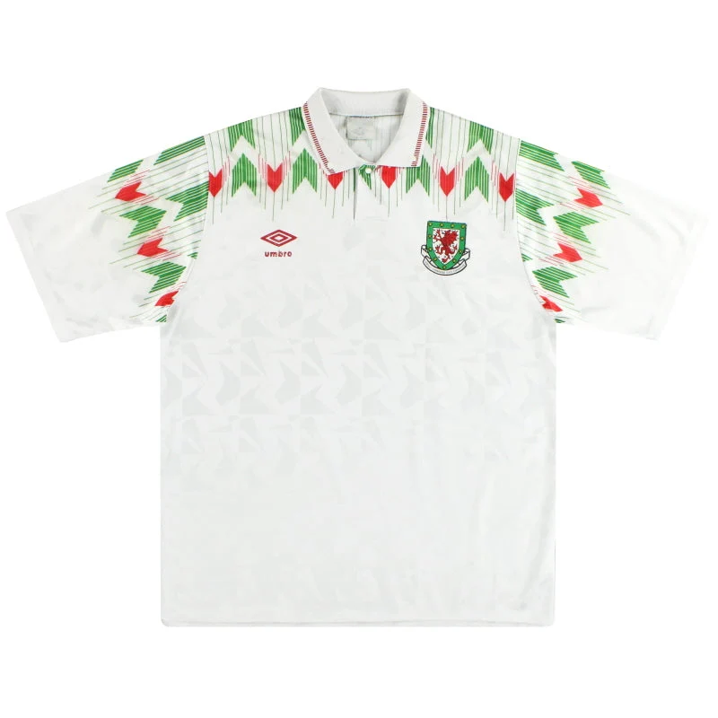 1990-93 Wales Umbro Away Shirt L
