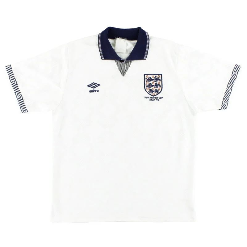 1990 England Umbro 'Italy '90' Home Shirt *Mint* M