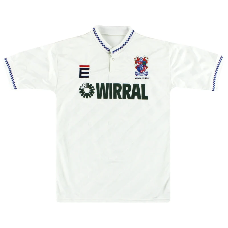 1990 Tranmere Rovers 'Wembley 1990' Home Shirt M