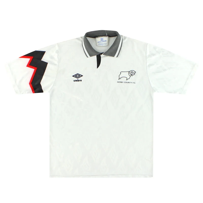 1991-93 Derby County Umbro Home Shirt M