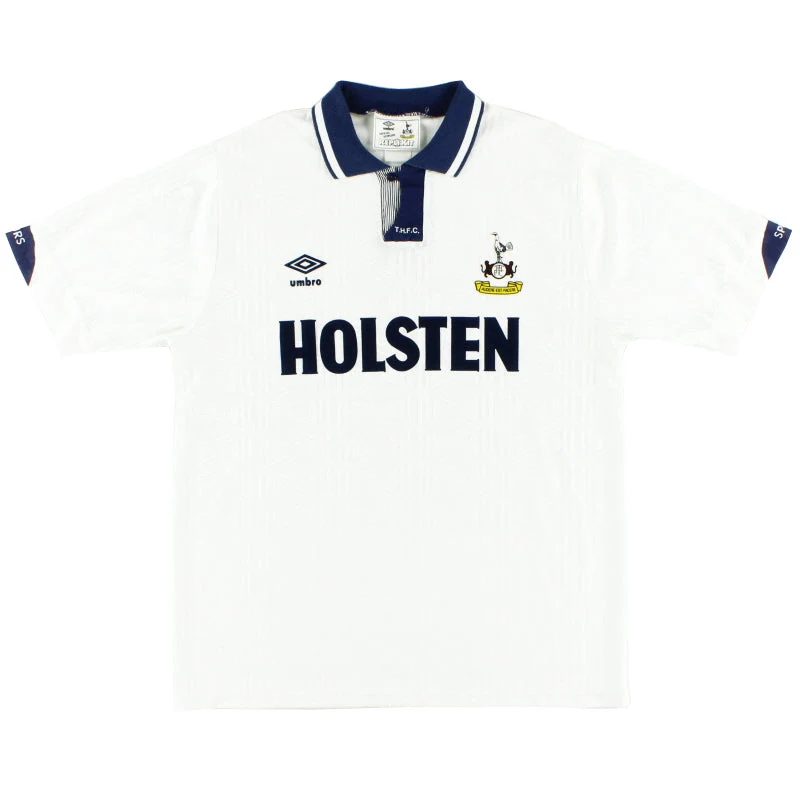 1991-93 Tottenham Umbro Home Shirt L