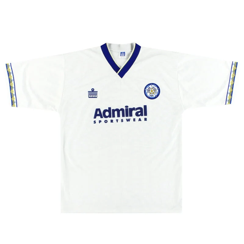 1992-93 Leeds Admiral Home Shirt L