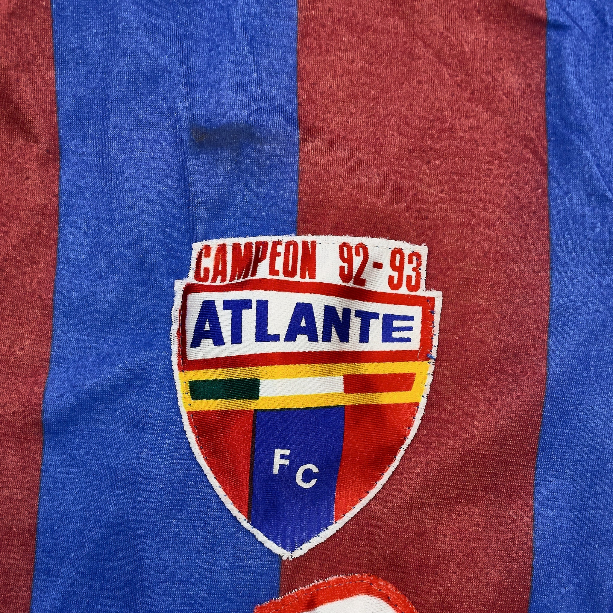 1992/94 Atlante #20 *Match Issue* Champions Home Shirt (M) Garcis - Image 3