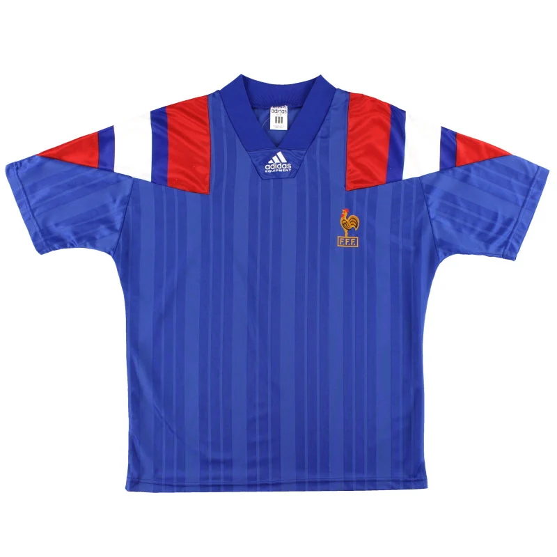 1992-94 France adidas Home Shirt *Mint* XL