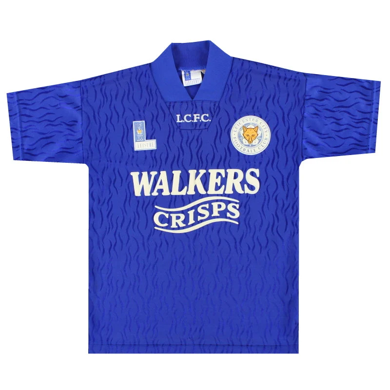 1992-94 Leicester Fox Leisure Home Shirt Thompson #8 Y