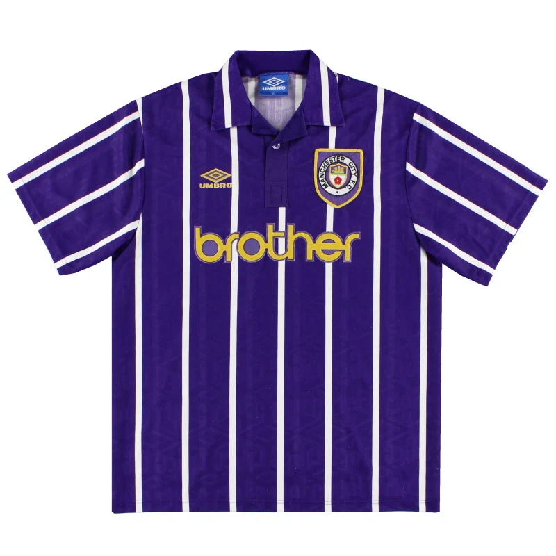 1992-94 Manchester City Umbro Away Shirt L