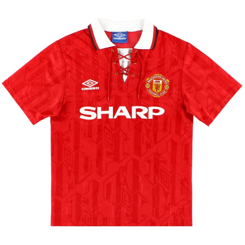1992-94 Manchester United Umbro Home Shirt L.Boys