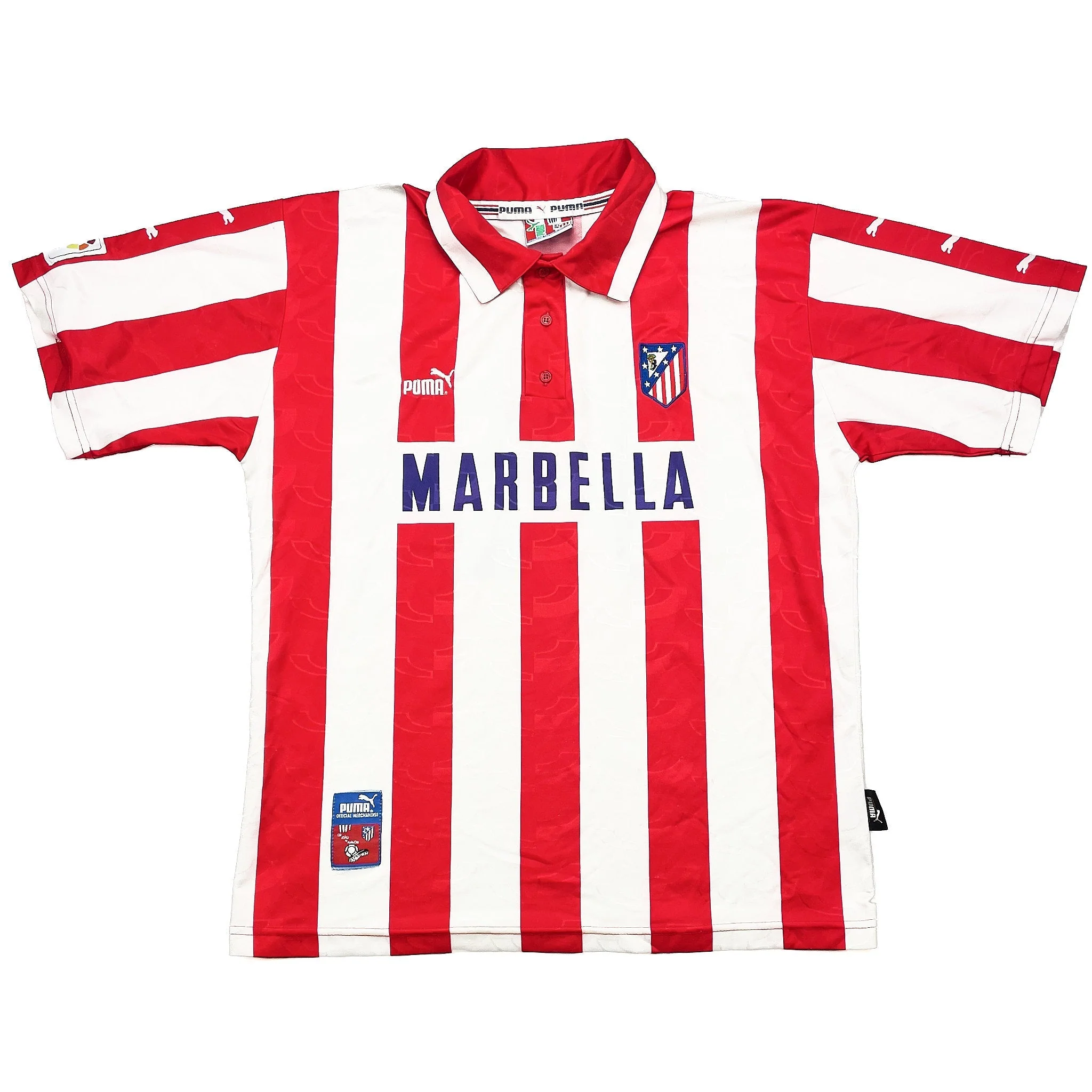 1997/98 Atletico Madrid #13 Home Shirt (M) Puma