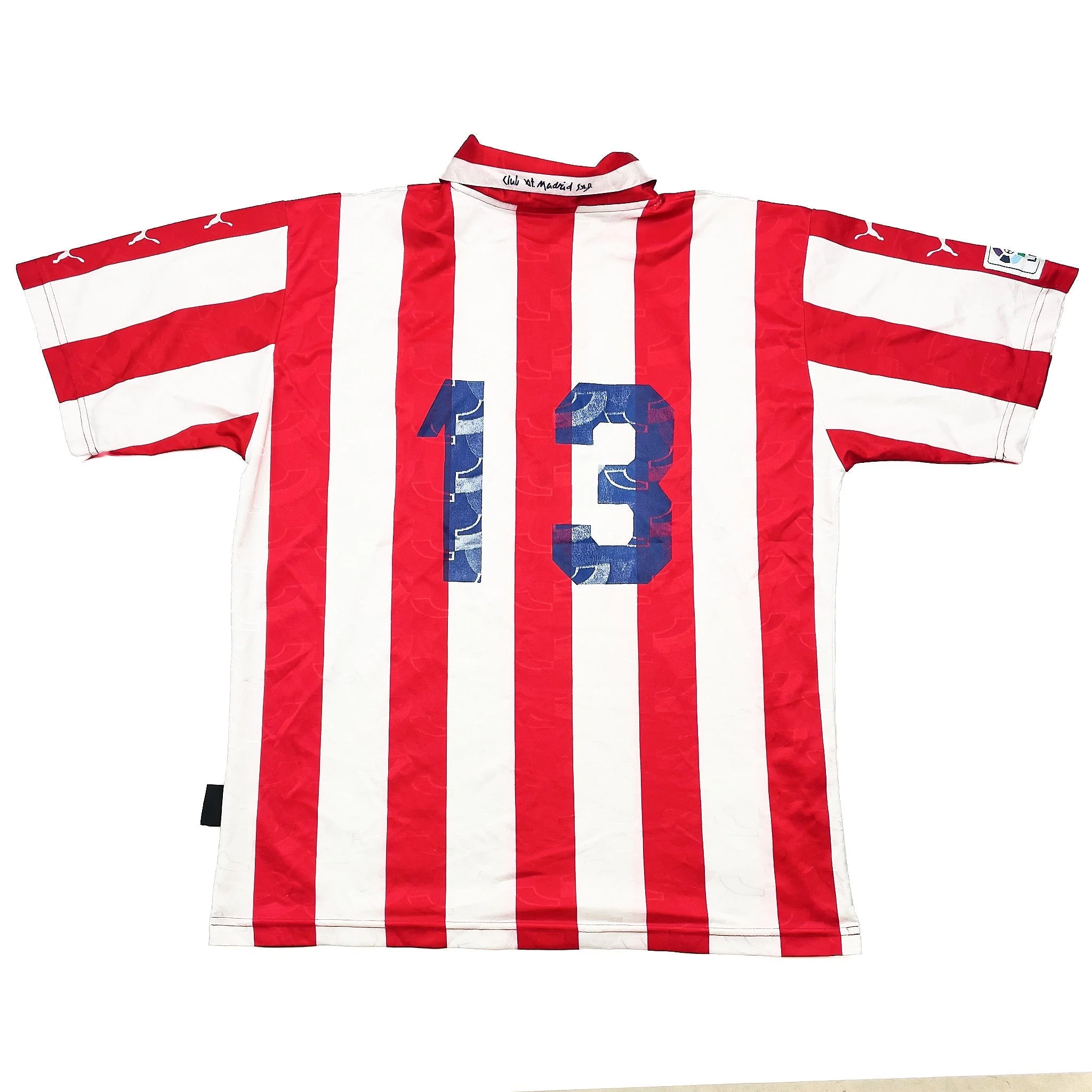 1997/98 Atletico Madrid #13 Home Shirt (M) Puma - Image 2