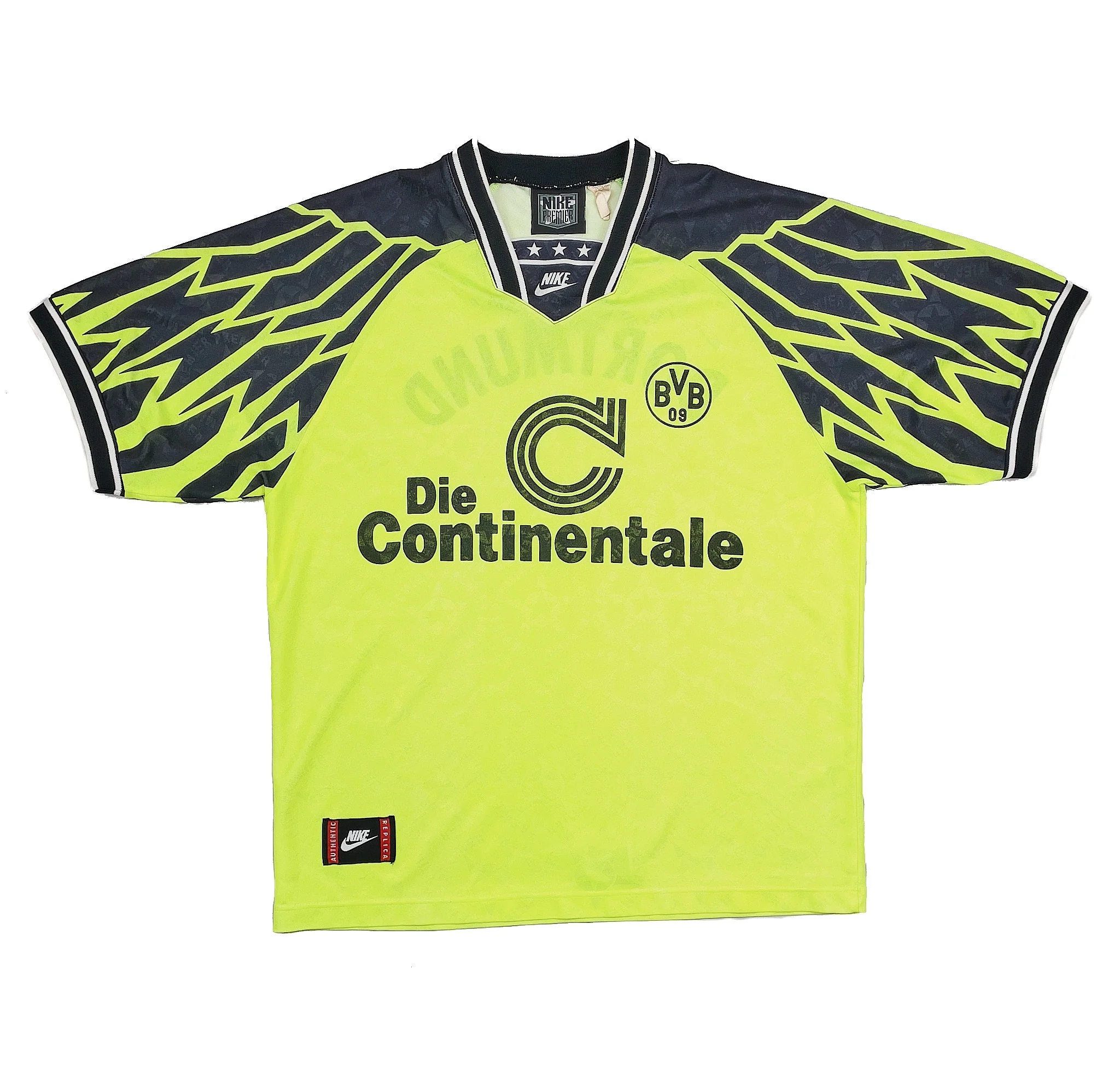 1994/95 Dortmund Home Shirt (M) Nike - Image 3