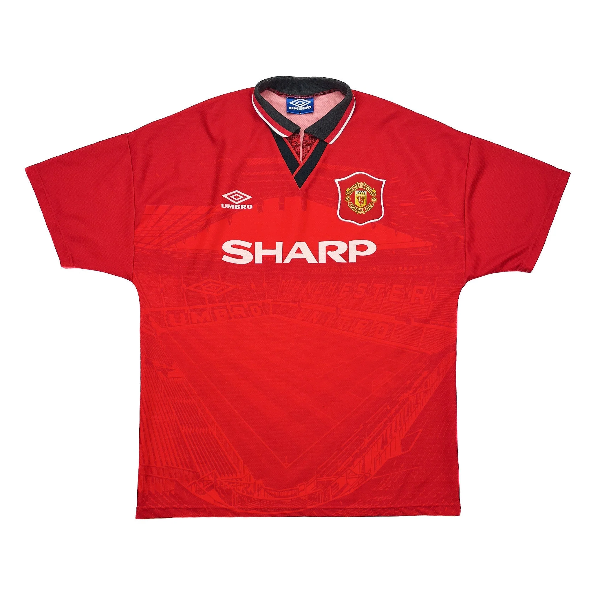 1994/96 Manchester United Cantona #7 Home Shirt (L) Umbro - Image 2