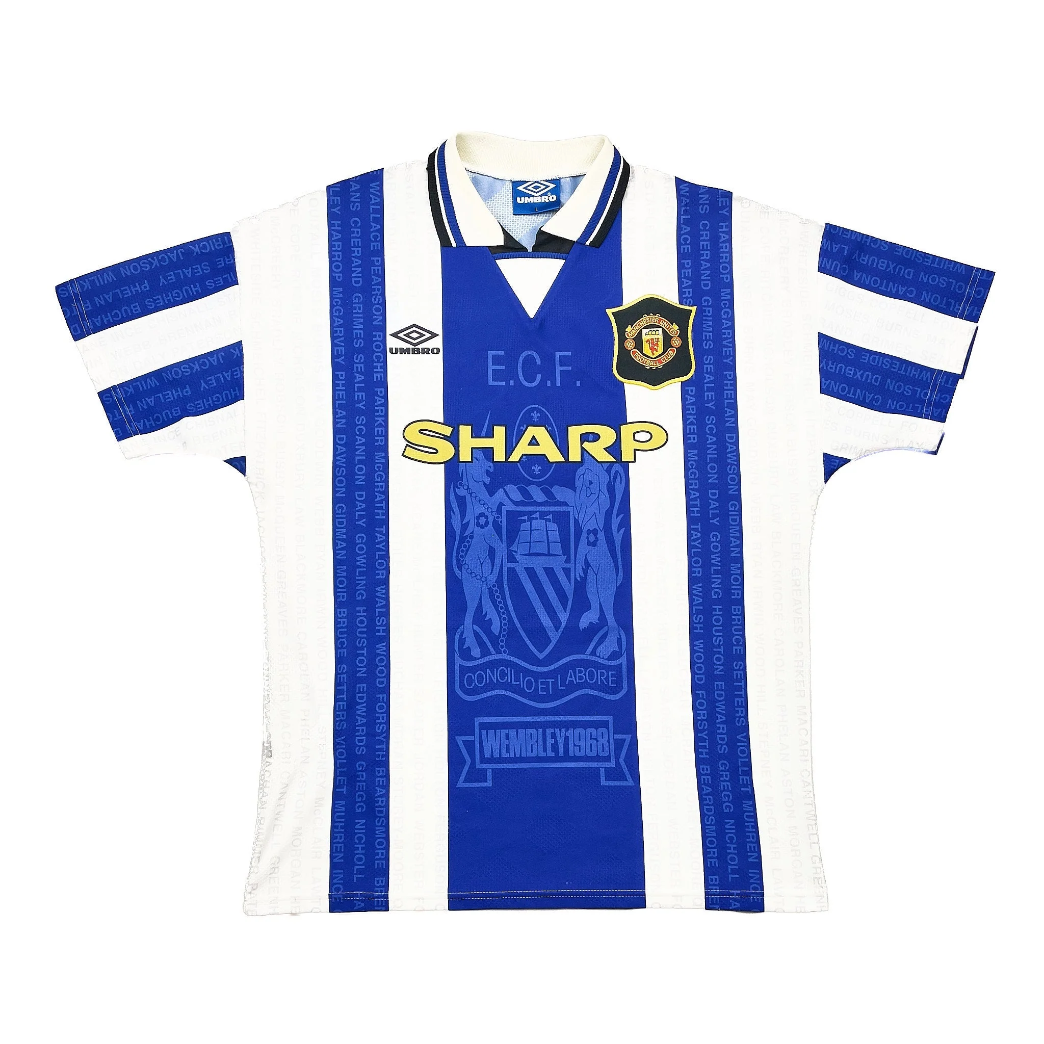 1994/96 Manchester United Cantona #7 Third Shirt (L) Umbro - Image 2