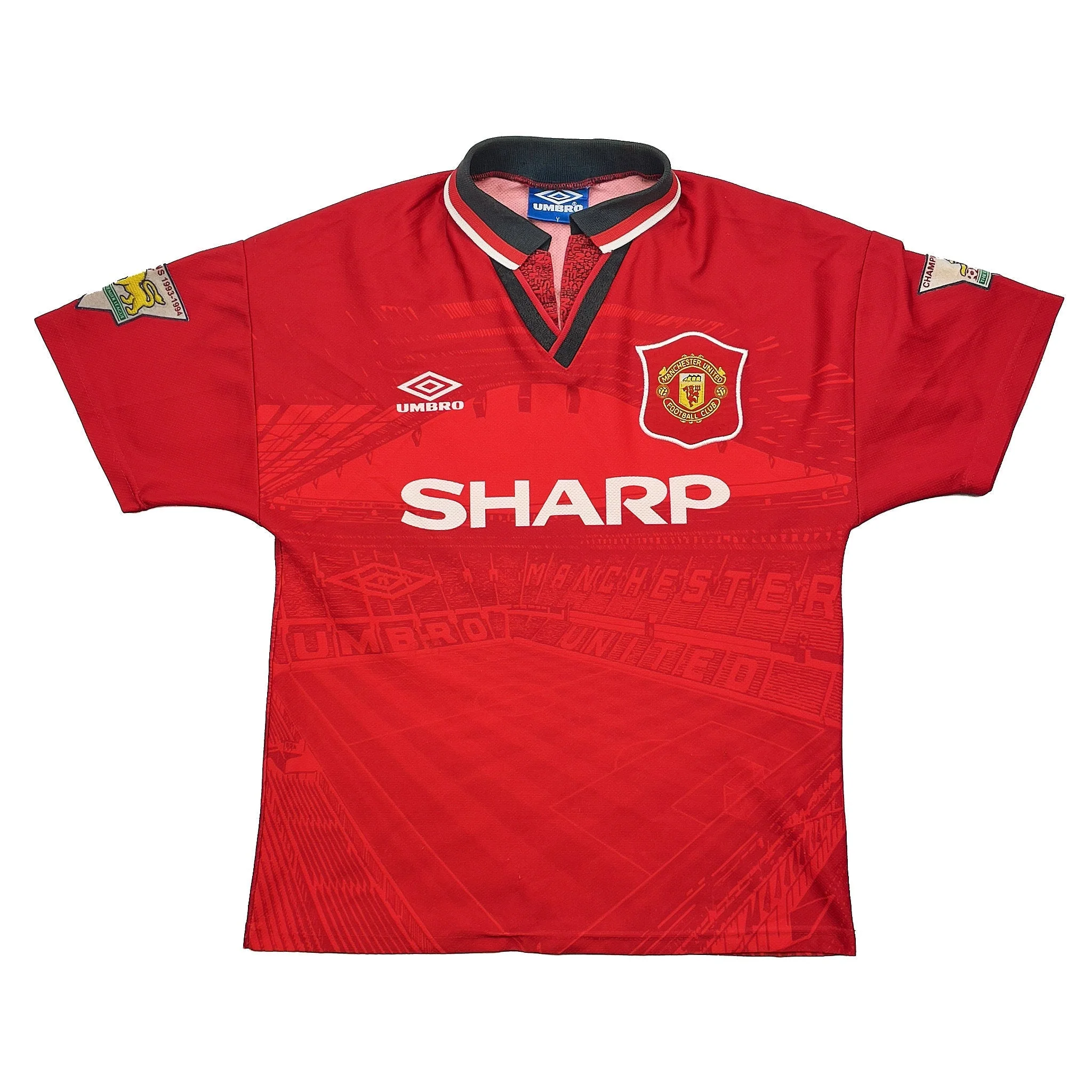 1994/96 Manchester United Cole #17 Home Shirt (Y) Umbro - Image 2
