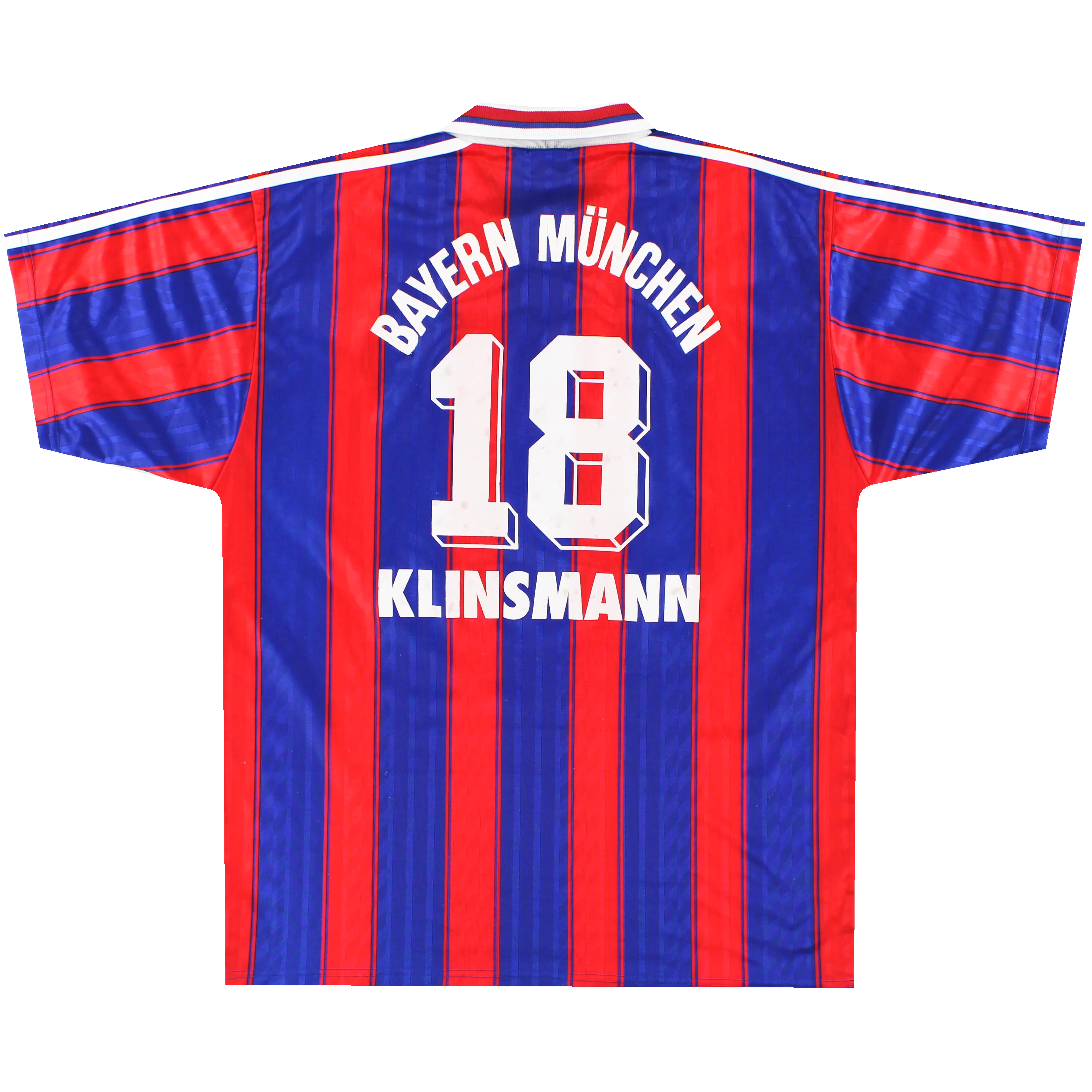 1995-97 Bayern Munich adidas Home Shirt Klinsmann #18 S