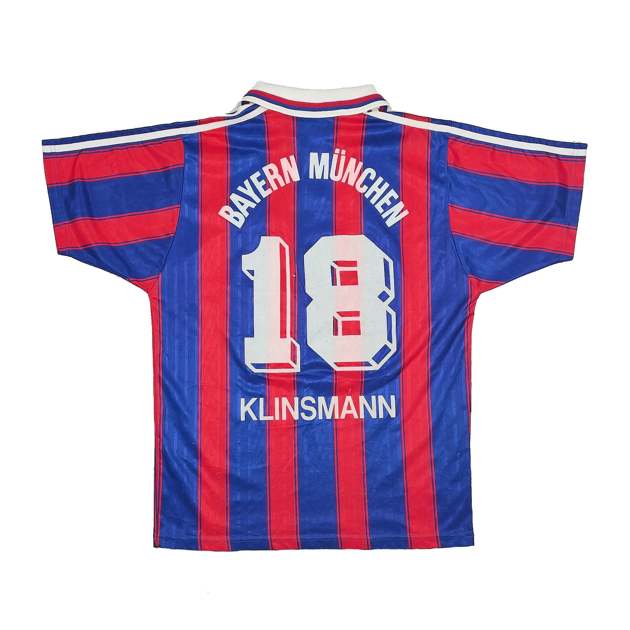 1995/97 Bayern Munich Klinsmann #18 Home Shirt (S) Adidas - Image 3