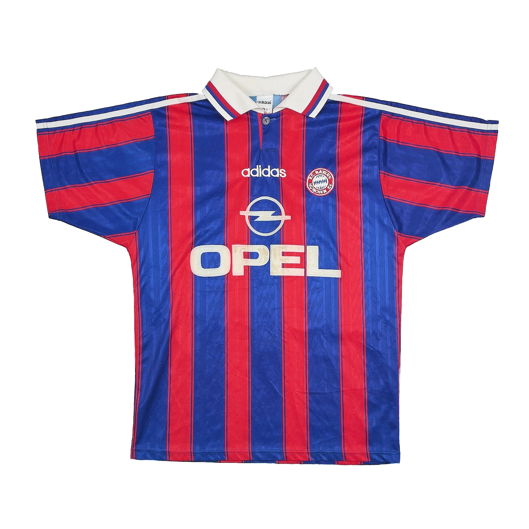 1995/97 Bayern Munich Klinsmann #18 Home Shirt (S) Adidas - Image 4