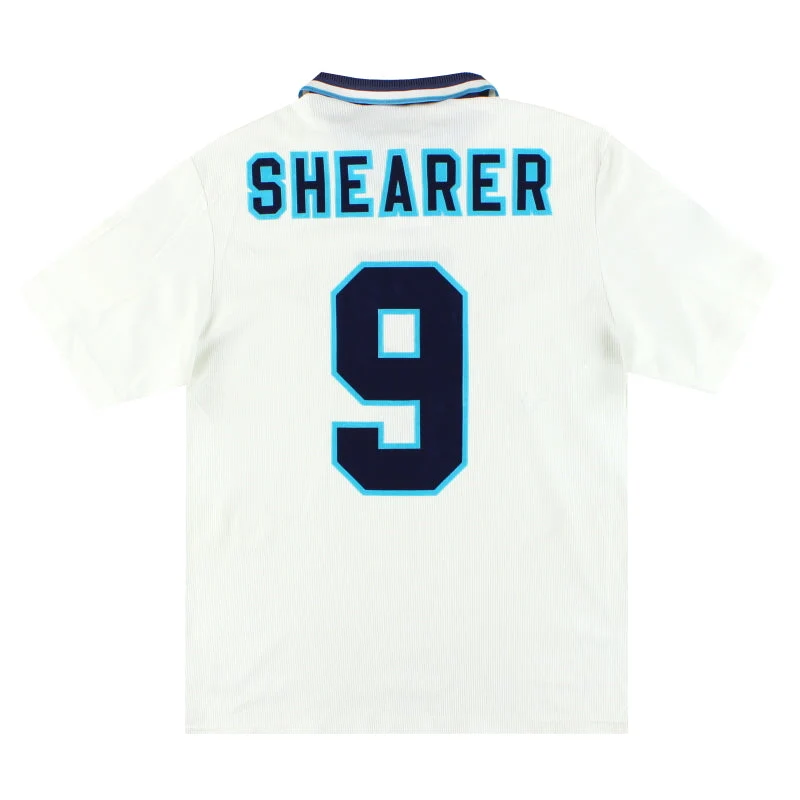 1995-97 England Umbro Home Shirt Shearer #9 XL