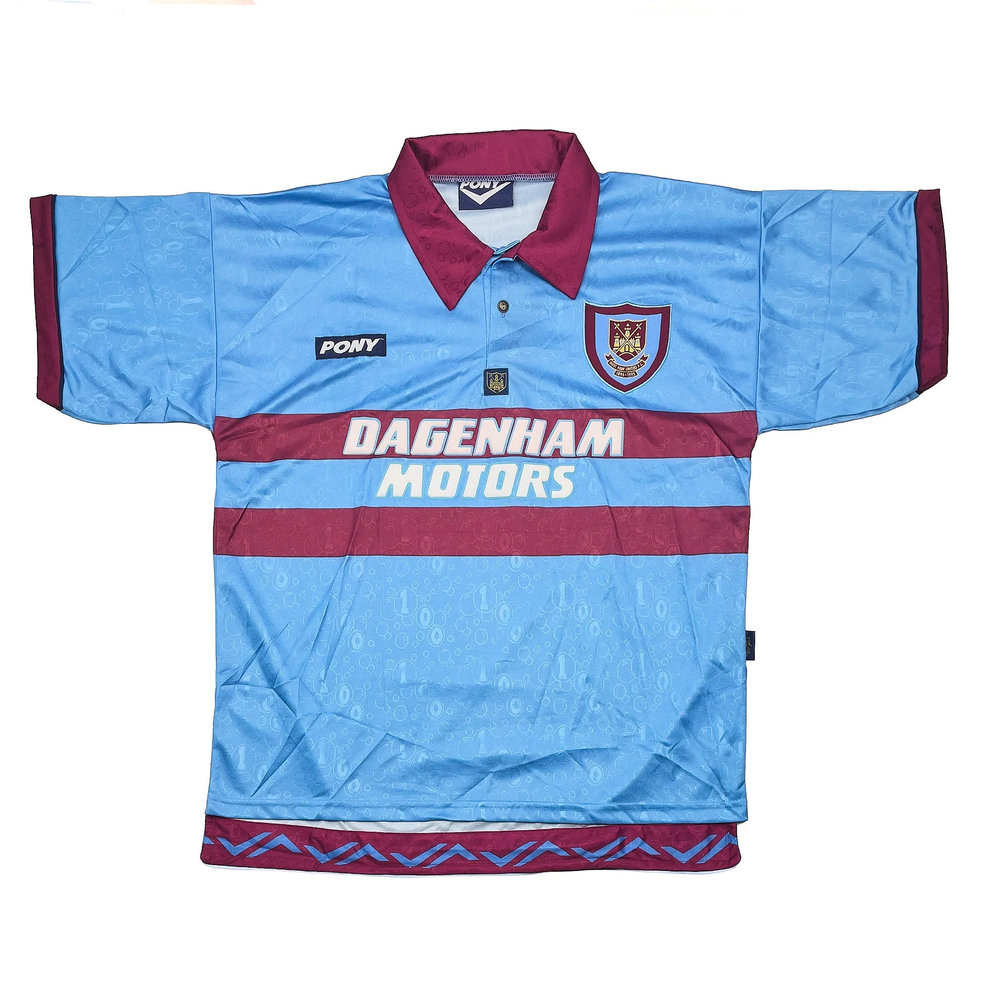 1995/97 West Ham *Mint* Centenary Away Shirt (L) Pony - Image 3