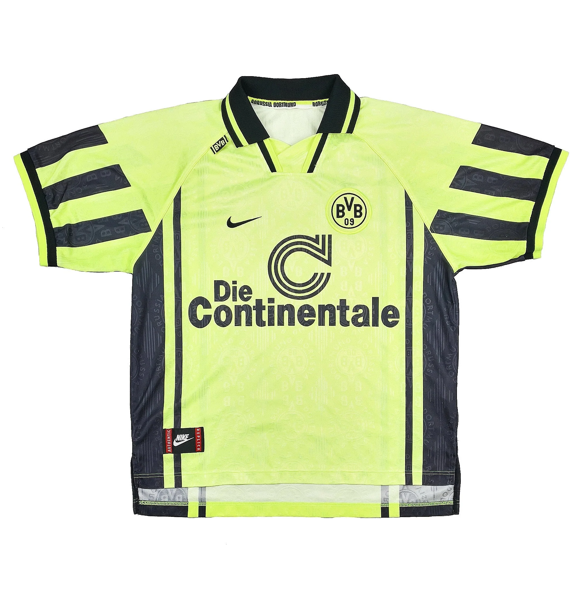 1996/97 Dortmund Home Shirt (M) Nike - Image 3