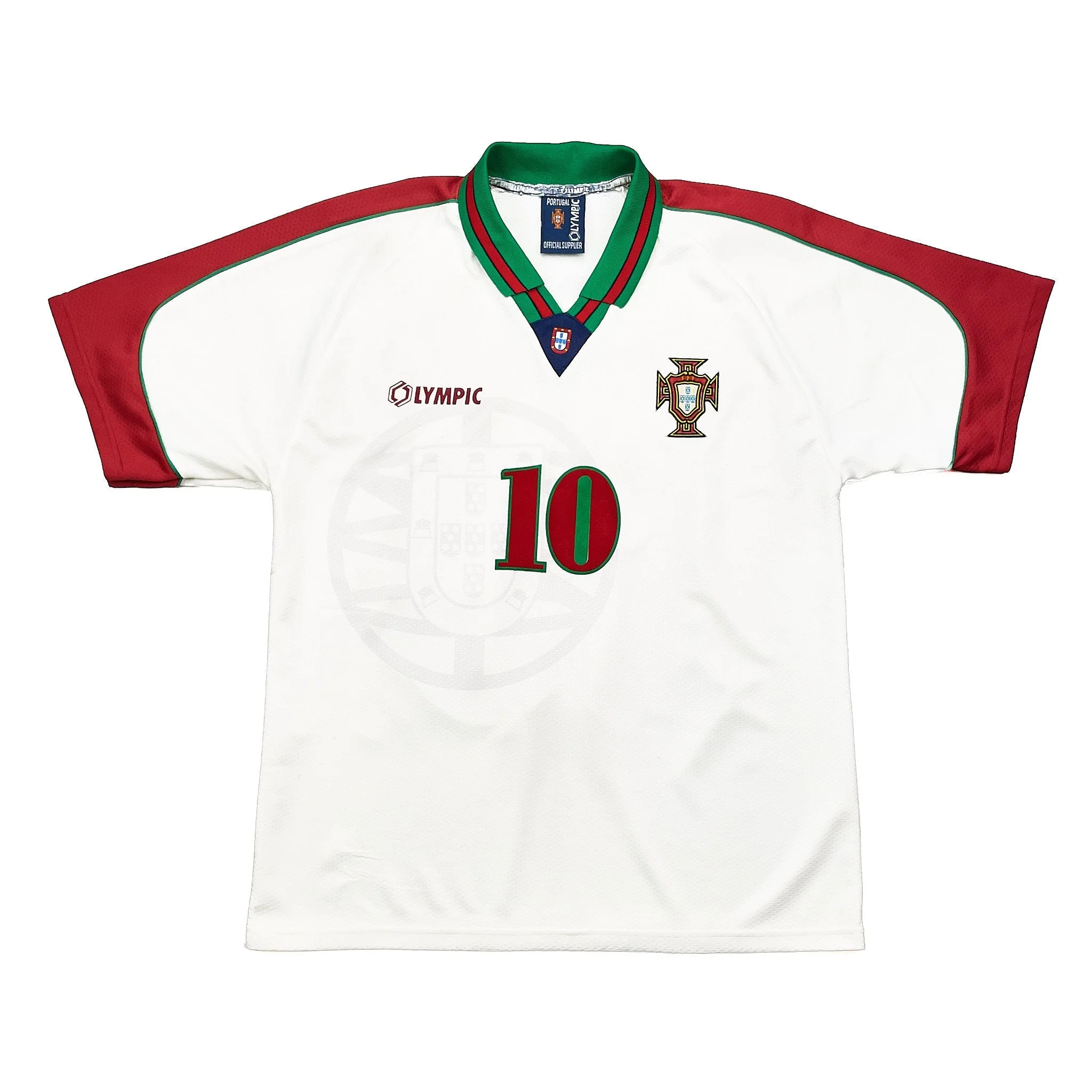 1996/97 Portugal Rui Costa #10 Away Shirt (M) Olympic - Image 2
