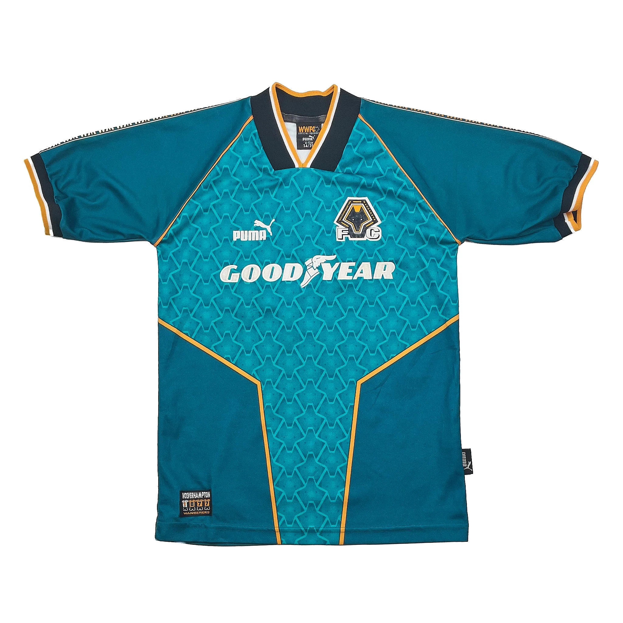 1996/97 Wolves Away Shirt (S) Puma - Image 3