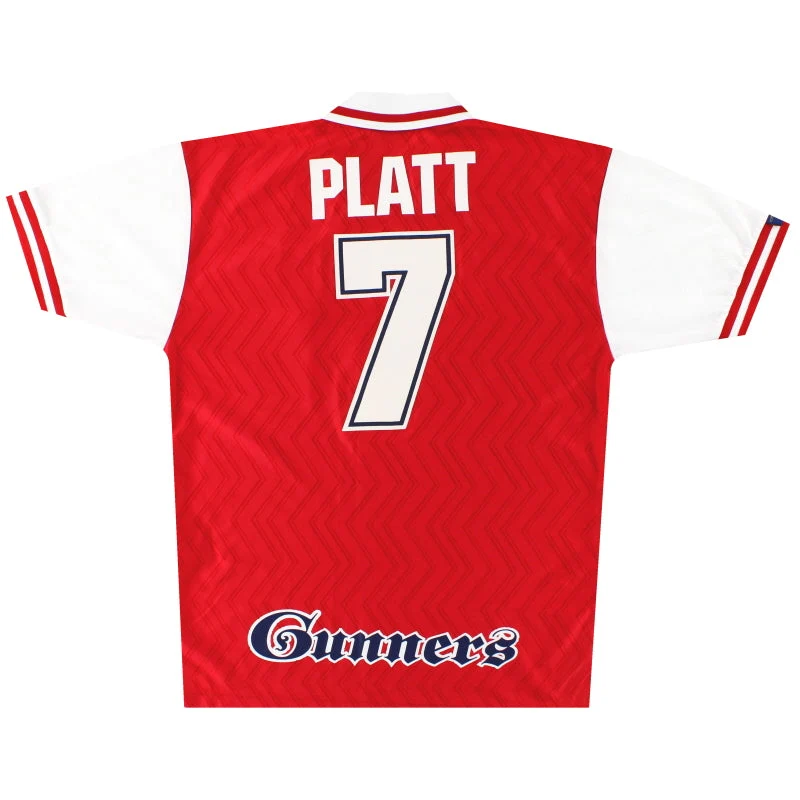 1996-98 Arsenal Nike Home Shirt Platt #7 L
