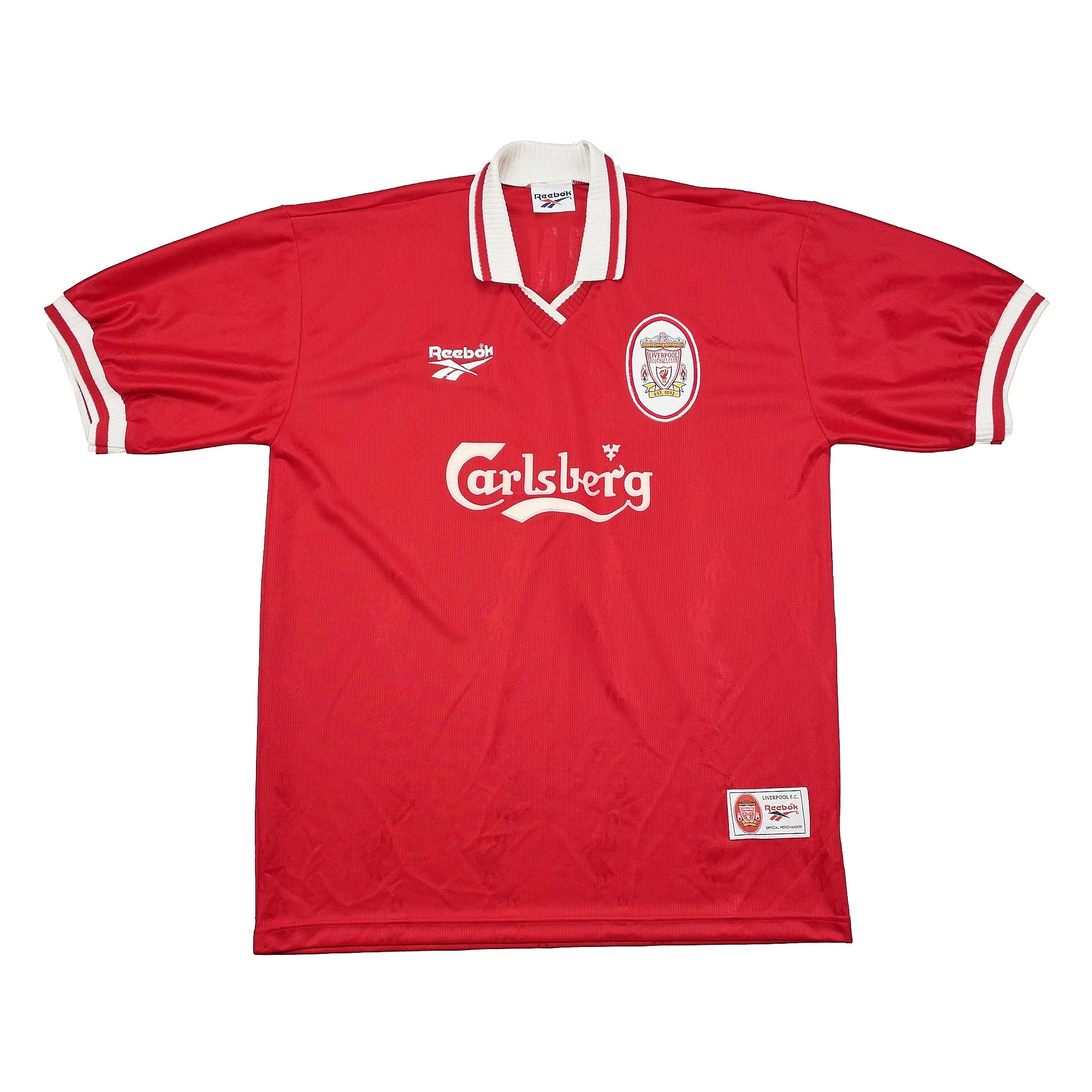 1996/98 Liverpool Mcmanaman #7 Home Shirt (XXL) Reebok - Image 4