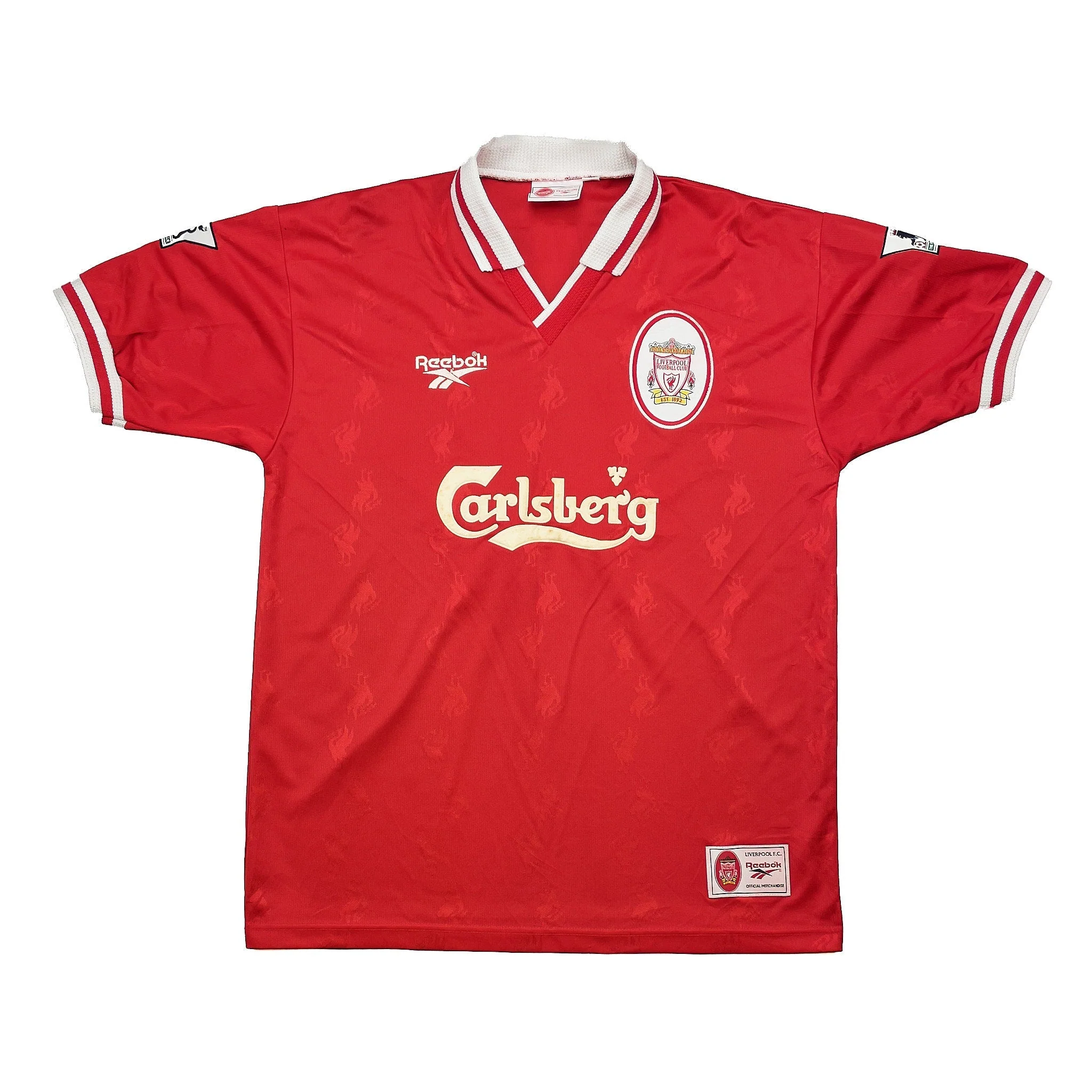 1996/98 Liverpool Owen #18 Home Shirt (L) Reebok - Image 2