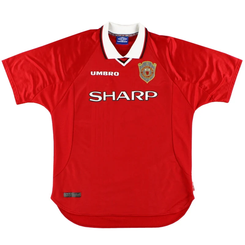 1997-00 Manchester United Umbro Champions League Home Shirt XL