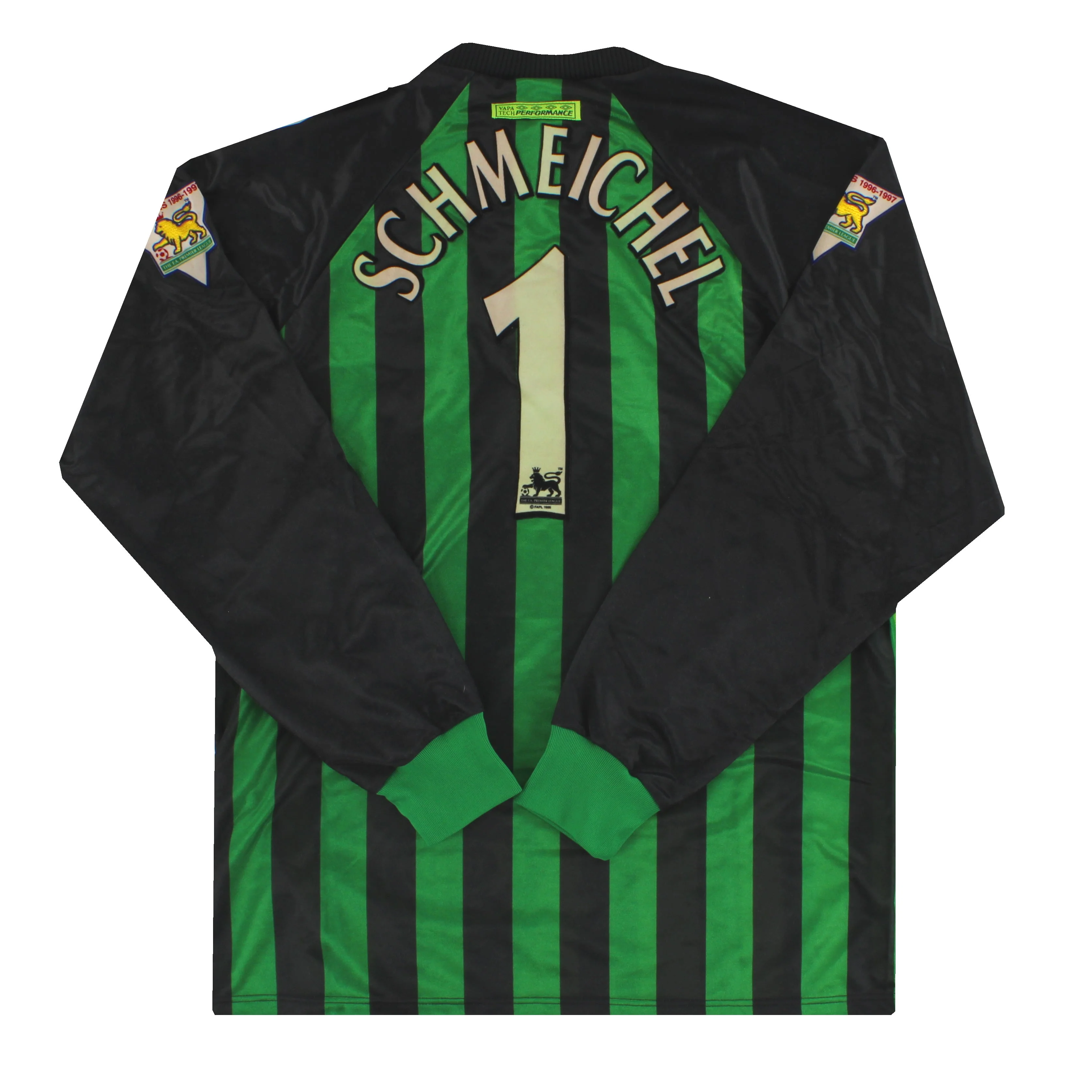 1997-98 Manchester United Umbro Goalkeeper Shirt Schmeichel #1 *Mint* L