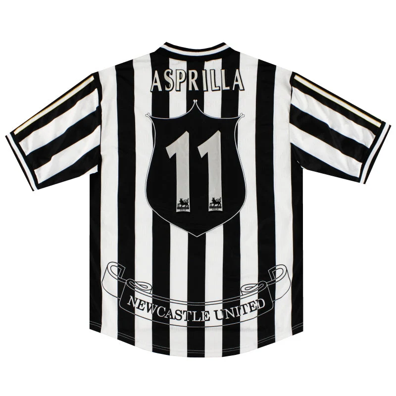 1997-99 Newcastle adidas Home Shirt Asprilla #11 XL