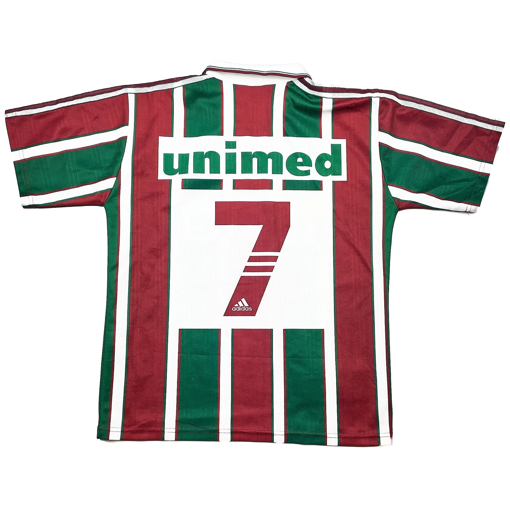 1998/00 Fluminense #7 Home Shirt (S) Adidas - Image 2