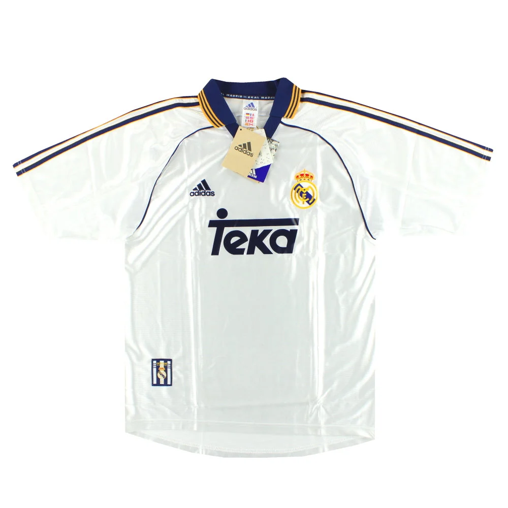 1998-00 Real Madrid adidas Home Shirt *w/tags* M