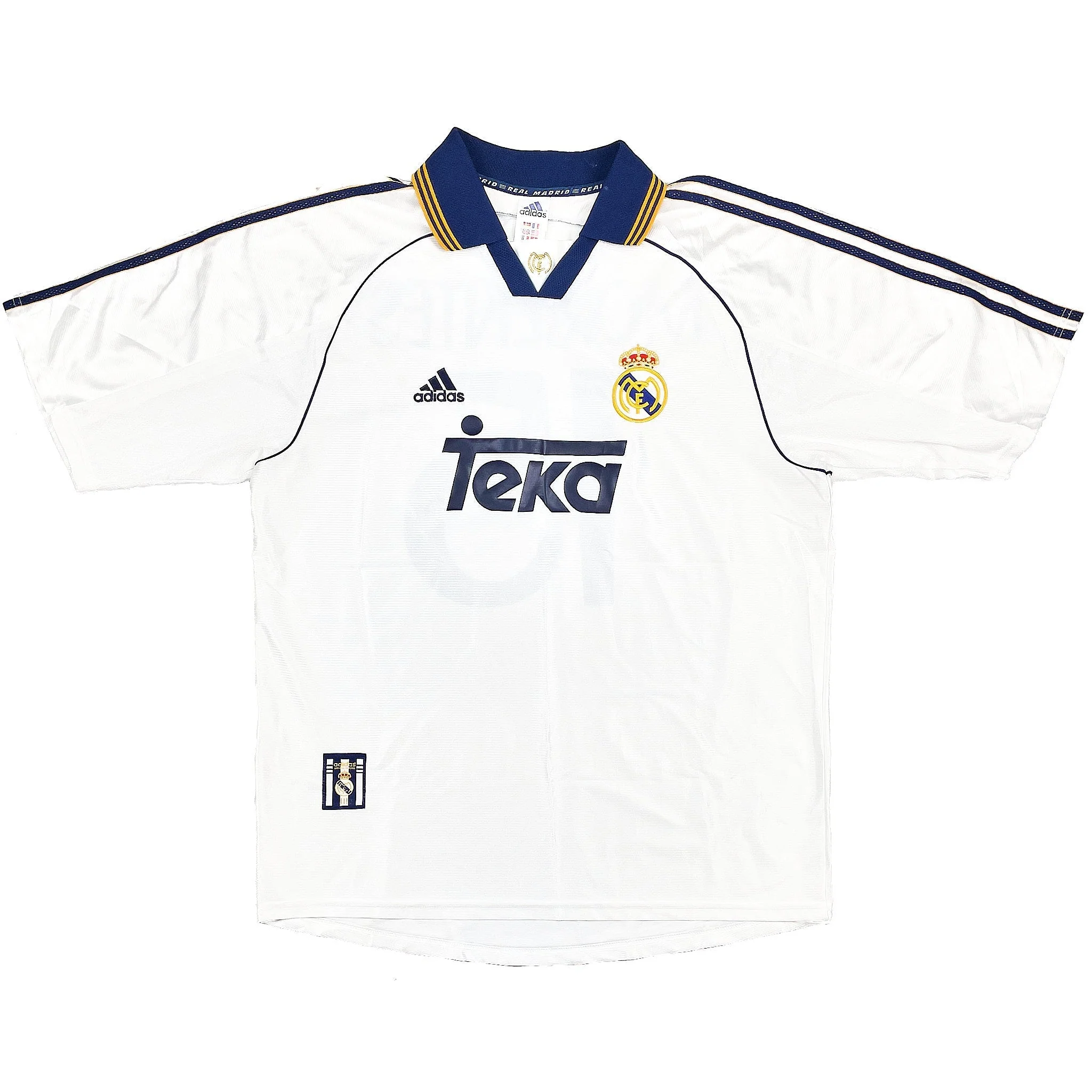 1998/00 Real Madrid Morientes #15 Home Shirt (L) Adidas - Image 2