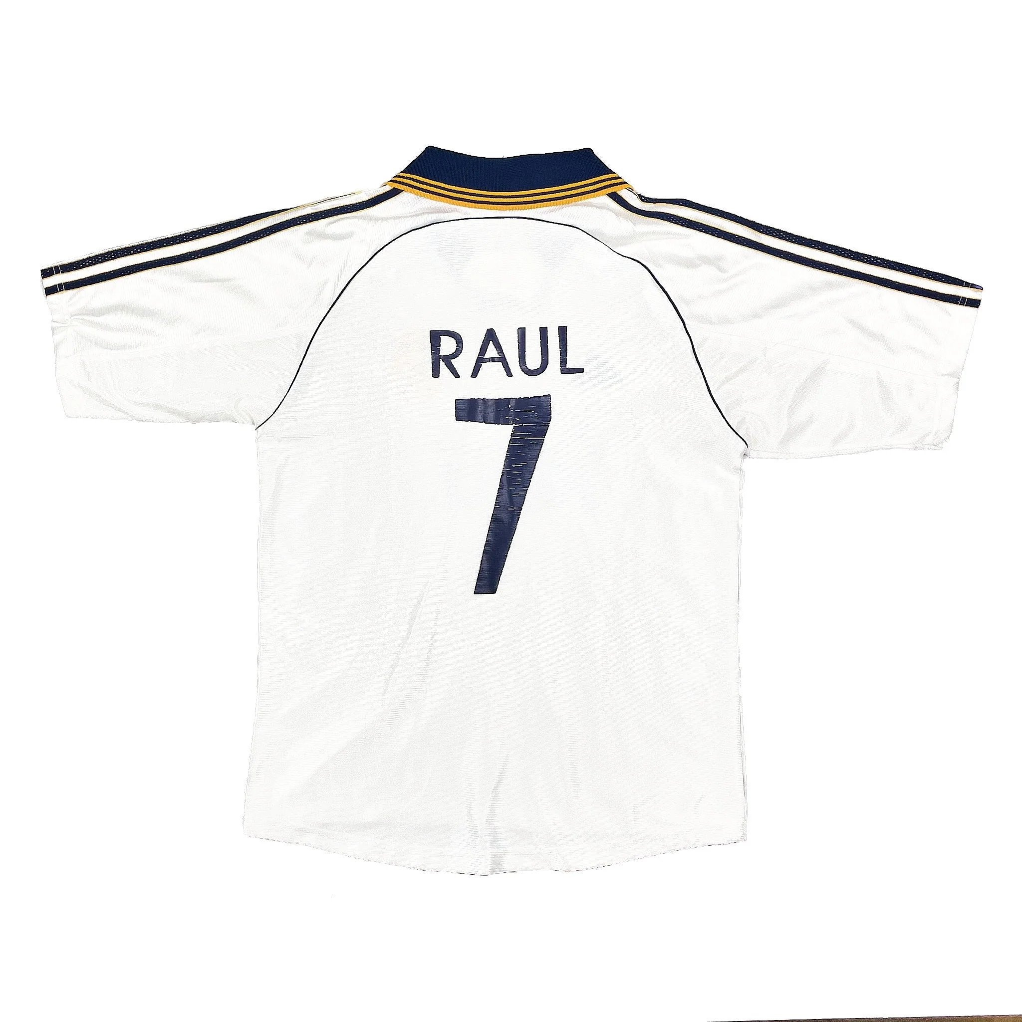 1998/00 Real Madrid Raul #7 Home Shirt (S) Adidas