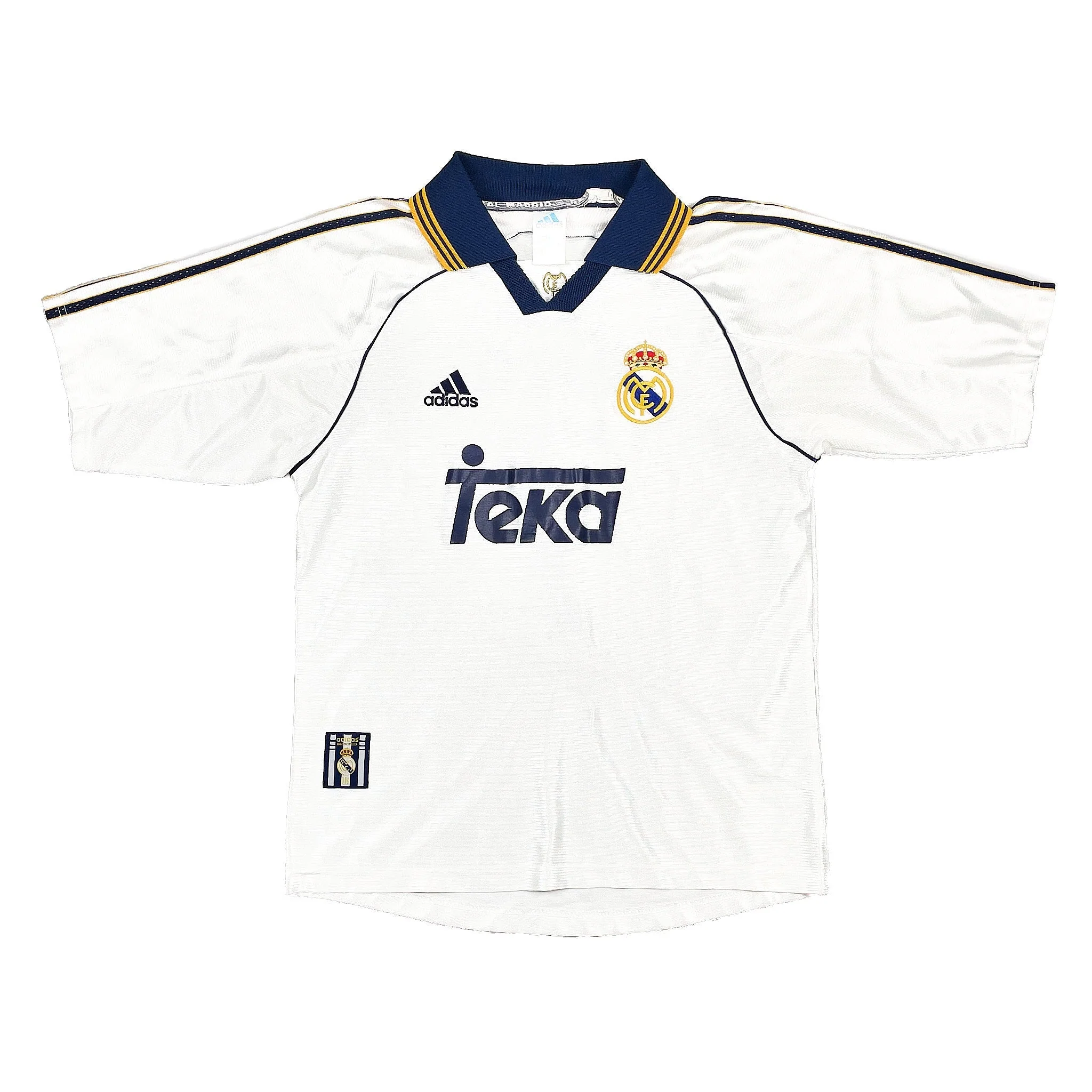 1998/00 Real Madrid Raul #7 Home Shirt (S) Adidas - Image 2