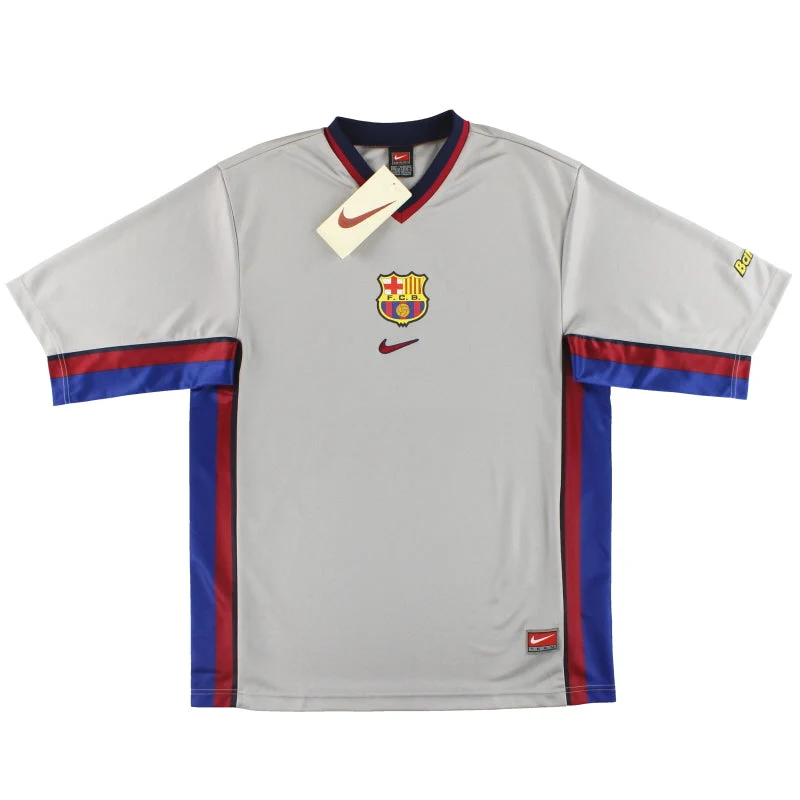 1998-01 Barcelona Nike Basic Away Shirt *BNIB* L