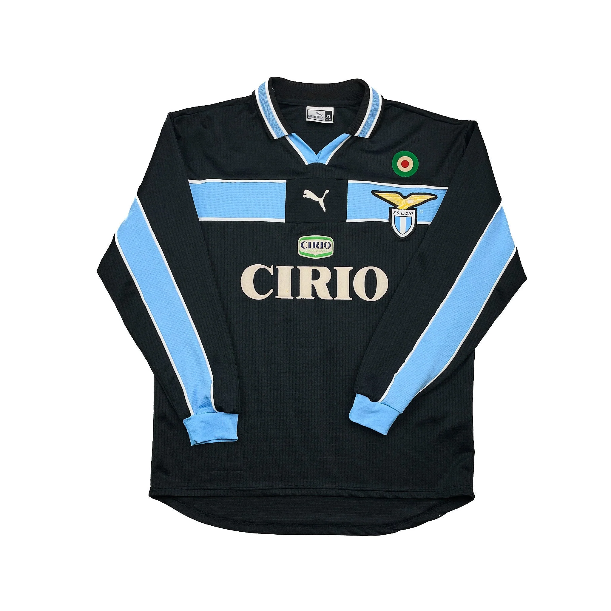 1998/99 Lazio Salas #9 *Match Issue* L/S Away Shirt (XL) Puma - Image 2